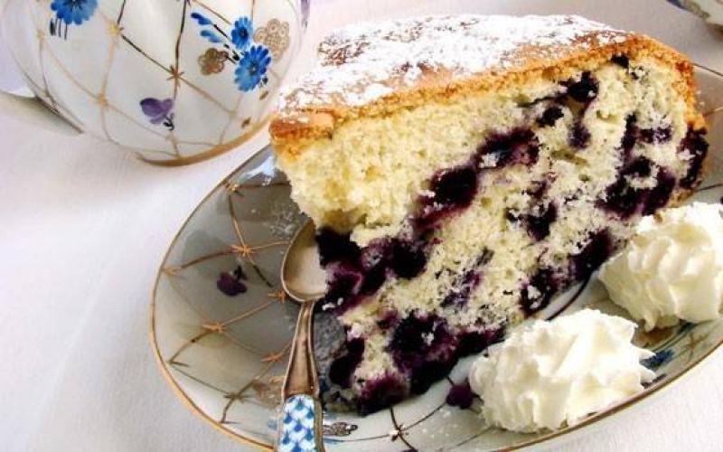 Черничный пирог: рецепты с фото
